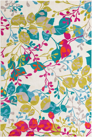 Ivory 1' 4 x 1' 4 Azalea Sample Area Rug Colorful 100% Polypropylene Durable Jute Backing Living Dining Room Bedroom Office Modern Decor Carpet for Sale at Rug Engine