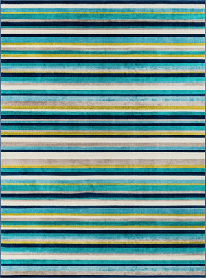 Teal 9' x 12' Azalea Rectangle Area Rug Colorful 100% Polypropylene Durable Jute Backing Living Dining Room Bedroom Office Modern Decor Carpet for Sale at Rug Engine