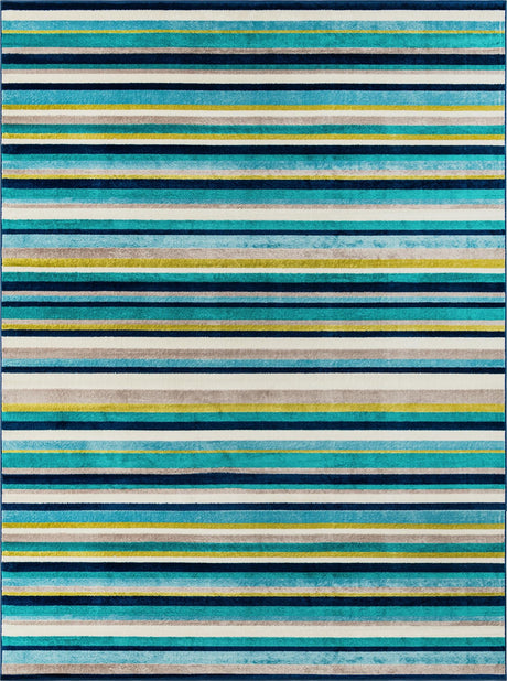Teal 9' x 12' Azalea Rectangle Area Rug Colorful 100% Polypropylene Durable Jute Backing Living Dining Room Bedroom Office Modern Decor Carpet for Sale at Rug Engine