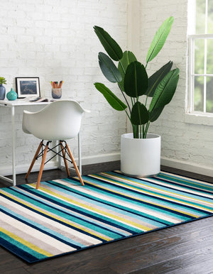 Teal 9' x 12' Azalea Rectangle Area Rug Colorful 100% Polypropylene Durable Jute Backing Living Dining Room Bedroom Office Modern Decor Carpet for Sale at Rug Engine