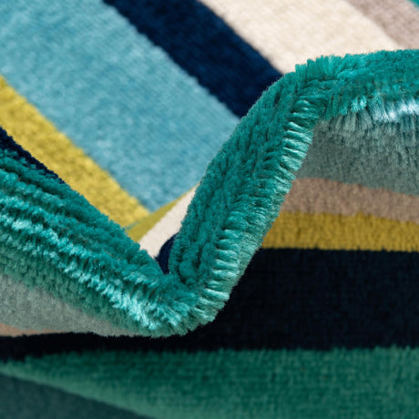 Teal 4' x 6' Azalea Oval Area Rug Colorful 100% Polypropylene Durable Jute Backing Living Dining Room Bedroom Office Modern Decor Carpet for Sale at Rug Engine