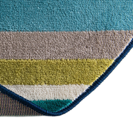 Teal 5' 3 x 8' Azalea Oval Area Rug Colorful 100% Polypropylene Durable Jute Backing Living Dining Room Bedroom Office Modern Decor Carpet for Sale at Rug Engine