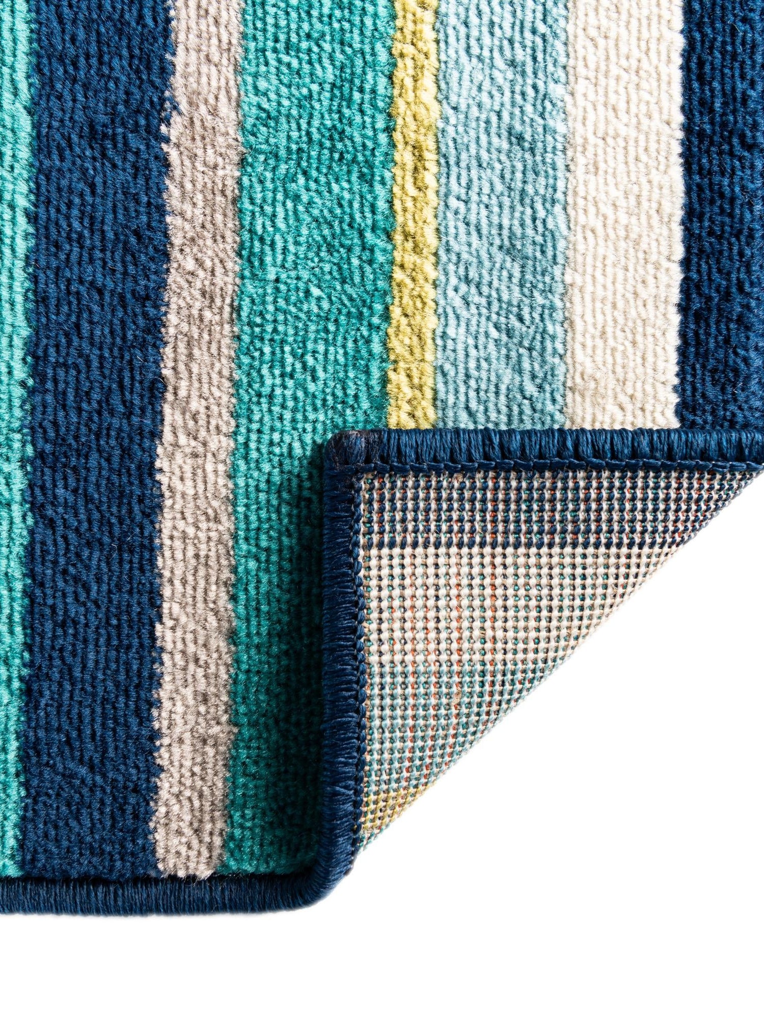 Teal 2' x 6' Azalea Runner Area Rug Colorful 100% Polypropylene Durable Jute Backing Living Dining Room Bedroom Office Modern Decor Carpet for Sale at Rug Engine