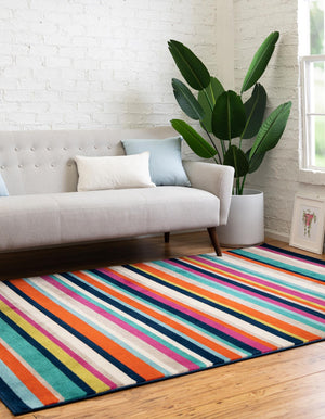 Multicolor 2' x 3' Azalea Rectangle Area Rug Colorful 100% Polypropylene Durable Jute Backing Living Dining Room Bedroom Office Modern Decor Carpet for Sale at Rug Engine