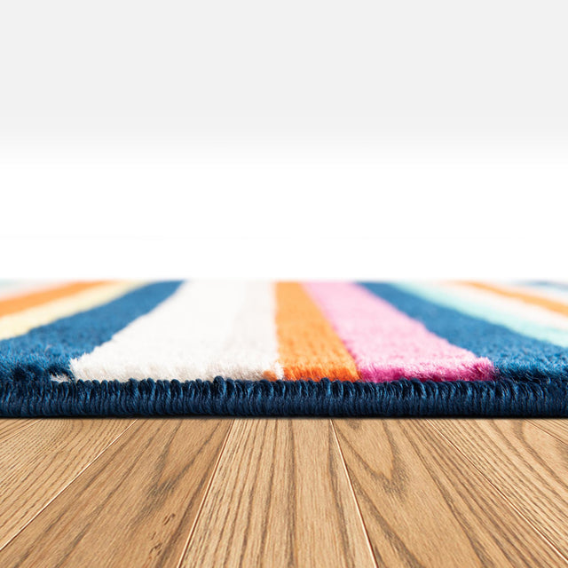 Multicolor 2' x 3' Azalea Rectangle Area Rug Colorful 100% Polypropylene Durable Jute Backing Living Dining Room Bedroom Office Modern Decor Carpet for Sale at Rug Engine