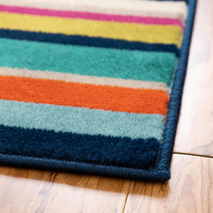 Multicolor 2' x 3' Azalea Rectangle Area Rug Colorful 100% Polypropylene Durable Jute Backing Living Dining Room Bedroom Office Modern Decor Carpet for Sale at Rug Engine