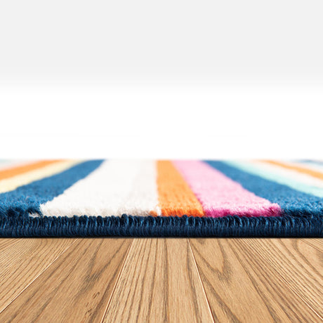 Multicolor 10' x 10' Azalea Square Area Rug Colorful 100% Polypropylene Durable Jute Backing Living Dining Room Bedroom Office Modern Decor Carpet for Sale at Rug Engine