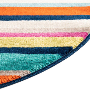 Multicolor 4' x 6' Azalea Oval Area Rug Colorful 100% Polypropylene Durable Jute Backing Living Dining Room Bedroom Office Modern Decor Carpet for Sale at Rug Engine