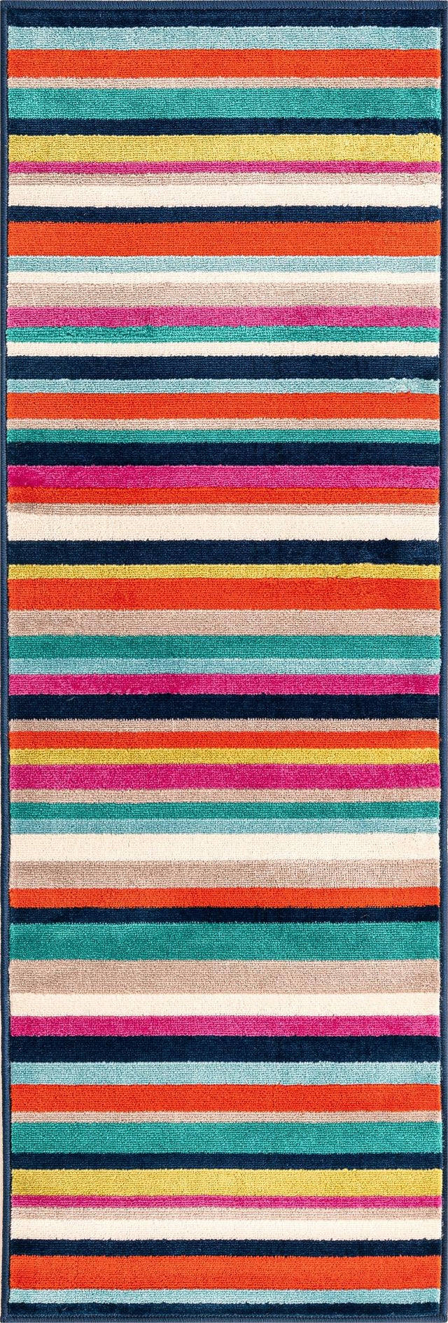 Multicolor 2' x 6' Azalea Runner Area Rug Colorful 100% Polypropylene Durable Jute Backing Living Dining Room Bedroom Office Modern Decor Carpet for Sale at Rug Engine