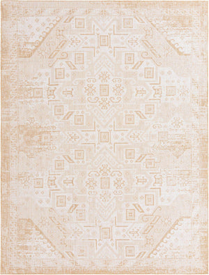 Natural 9' x 12' Outdoor Aztec Rectangle Area Rug Weather Resistant for Patio, Deck, Terrace, Balcony, Porch 100% Polypropylene Traditional Carpet Mat for Sale at Rug Engine
