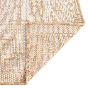 Natural 10' x 13' 1 Outdoor Aztec Rectangle Rug