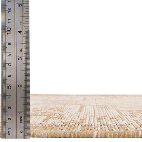 Natural 5' 3 x 5' 3 Outdoor Aztec Octagon Area Rug Weather Resistant for Patio, Deck, Terrace, Balcony, Porch 100% Polypropylene Traditional Carpet Mat for Sale at Rug Engine