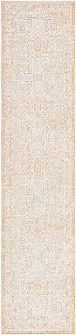 Natural 2' 7 x 12' Outdoor Aztec Runner Area Rug Weather Resistant for Patio, Deck, Terrace, Balcony, Porch 100% Polypropylene Traditional Carpet Mat for Sale at Rug Engine