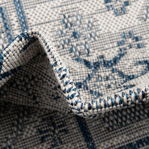 Blue 10' x 13' 1 Outdoor Aztec Rectangle Area Rug Weather Resistant for Patio, Deck, Terrace, Balcony, Porch 100% Polypropylene Traditional Carpet Mat for Sale at Rug Engine
