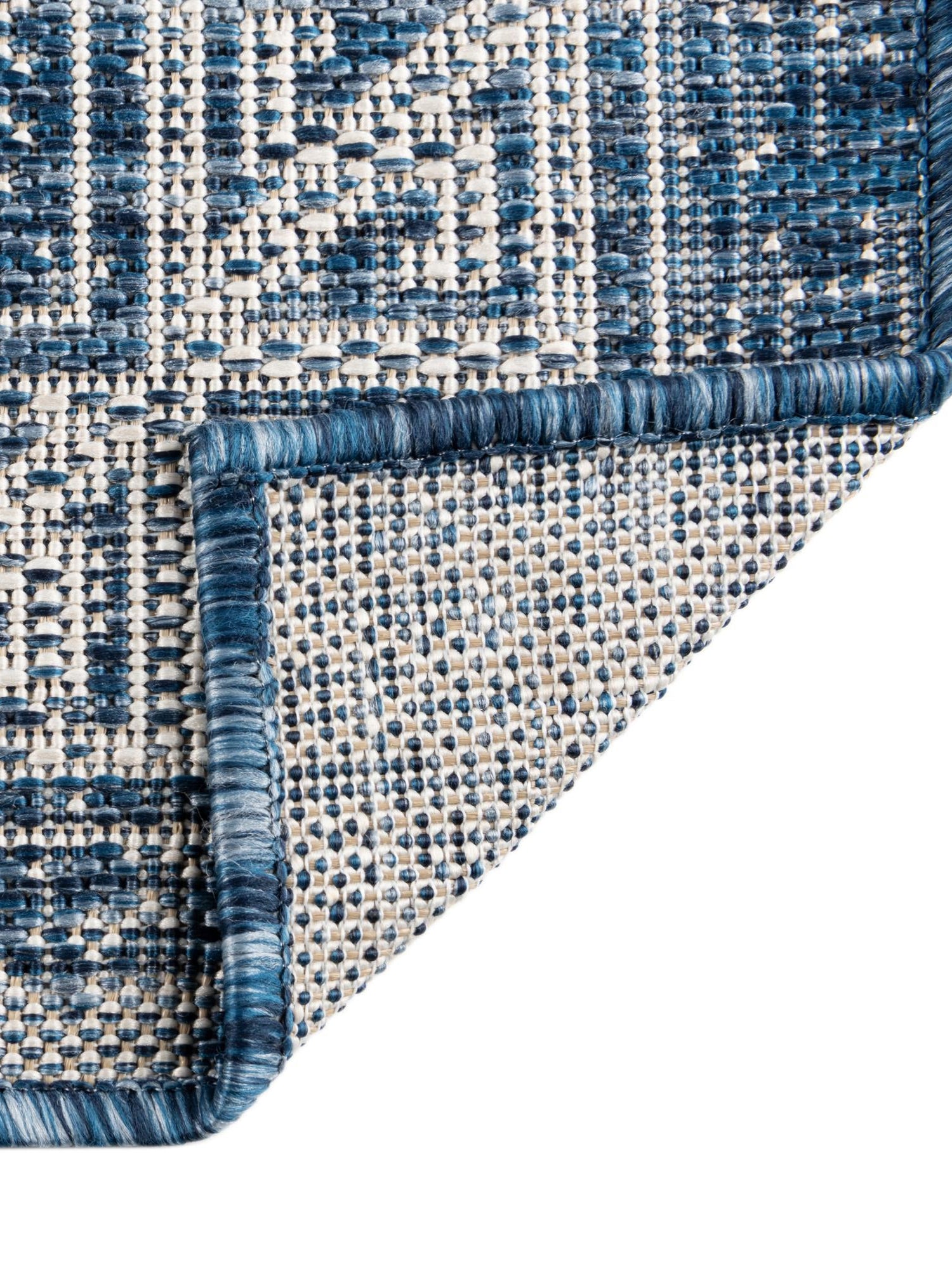 Blue 6' 1 x 9' Outdoor Aztec Rectangle Area Rug Weather Resistant for Patio, Deck, Terrace, Balcony, Porch 100% Polypropylene Traditional Carpet Mat for Sale at Rug Engine
