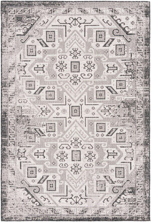 Charcoal Gray 6' 1 x 9' Outdoor Aztec Rectangle Area Rug Weather Resistant for Patio, Deck, Terrace, Balcony, Porch 100% Polypropylene Traditional Carpet Mat for Sale at Rug Engine