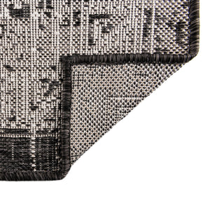 Charcoal Gray 10' x 13' 1 Outdoor Aztec Rectangle Area Rug Weather Resistant for Patio, Deck, Terrace, Balcony, Porch 100% Polypropylene Traditional Carpet Mat for Sale at Rug Engine