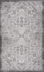 Charcoal Gray 3' 1 x 5' 3 Outdoor Aztec Rectangle Area Rug Weather Resistant for Patio, Deck, Terrace, Balcony, Porch 100% Polypropylene Traditional Carpet Mat for Sale at Rug Engine
