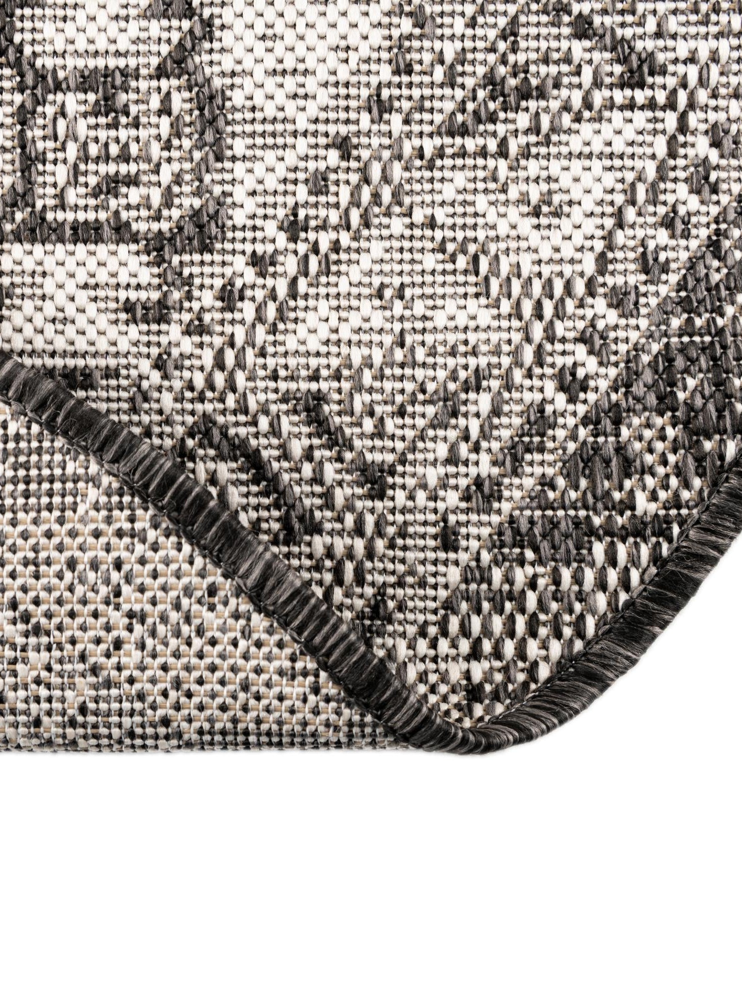 Charcoal Gray 3' 1 x 3' 1 Outdoor Aztec Round Area Rug Weather Resistant for Patio, Deck, Terrace, Balcony, Porch 100% Polypropylene Traditional Carpet Mat for Sale at Rug Engine