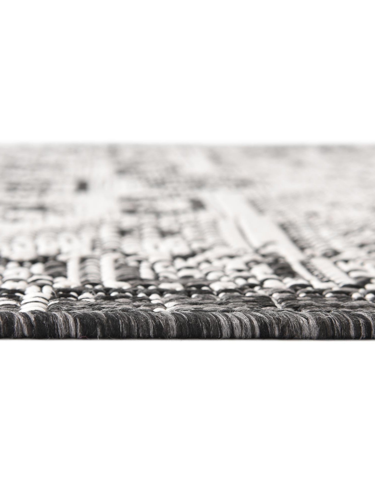 Charcoal Gray 5' 3 x 5' 3 Outdoor Aztec Square Area Rug Weather Resistant for Patio, Deck, Terrace, Balcony, Porch 100% Polypropylene Traditional Carpet Mat for Sale at Rug Engine
