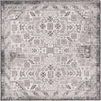 Charcoal Gray 5' 3 x 5' 3 Outdoor Aztec Square Area Rug Weather Resistant for Patio, Deck, Terrace, Balcony, Porch 100% Polypropylene Traditional Carpet Mat for Sale at Rug Engine