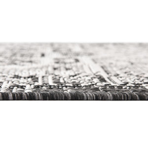 Charcoal Gray 5' 3 x 5' 3 Outdoor Aztec Octagon Area Rug Weather Resistant for Patio, Deck, Terrace, Balcony, Porch 100% Polypropylene Traditional Carpet Mat for Sale at Rug Engine