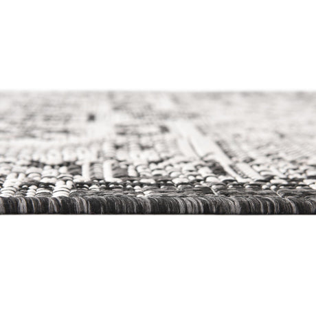 Charcoal Gray 5' 3 x 5' 3 Outdoor Aztec Octagon Area Rug Weather Resistant for Patio, Deck, Terrace, Balcony, Porch 100% Polypropylene Traditional Carpet Mat for Sale at Rug Engine