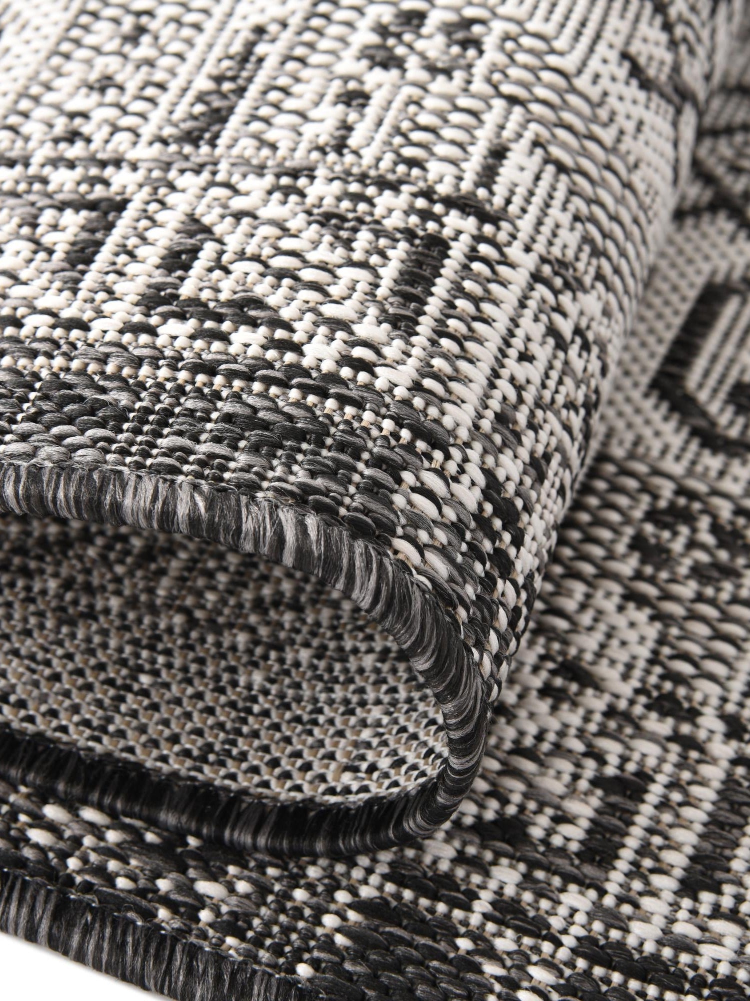 Charcoal Gray 7' 10 x 7' 10 Outdoor Aztec Octagon Area Rug Weather Resistant for Patio, Deck, Terrace, Balcony, Porch 100% Polypropylene Traditional Carpet Mat for Sale at Rug Engine