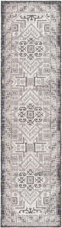 Charcoal Gray 2' x 8' Outdoor Aztec Runner Area Rug Weather Resistant for Patio, Deck, Terrace, Balcony, Porch 100% Polypropylene Traditional Carpet Mat for Sale at Rug Engine
