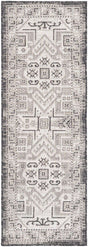 Charcoal Gray 2' x 6' 1 Outdoor Aztec Runner Area Rug Weather Resistant for Patio, Deck, Terrace, Balcony, Porch 100% Polypropylene Traditional Carpet Mat for Sale at Rug Engine