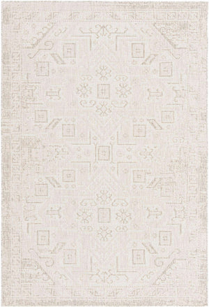 Light Gray 6' 1 x 9' Outdoor Aztec Rectangle Area Rug Weather Resistant for Patio, Deck, Terrace, Balcony, Porch 100% Polypropylene Traditional Carpet Mat for Sale at Rug Engine