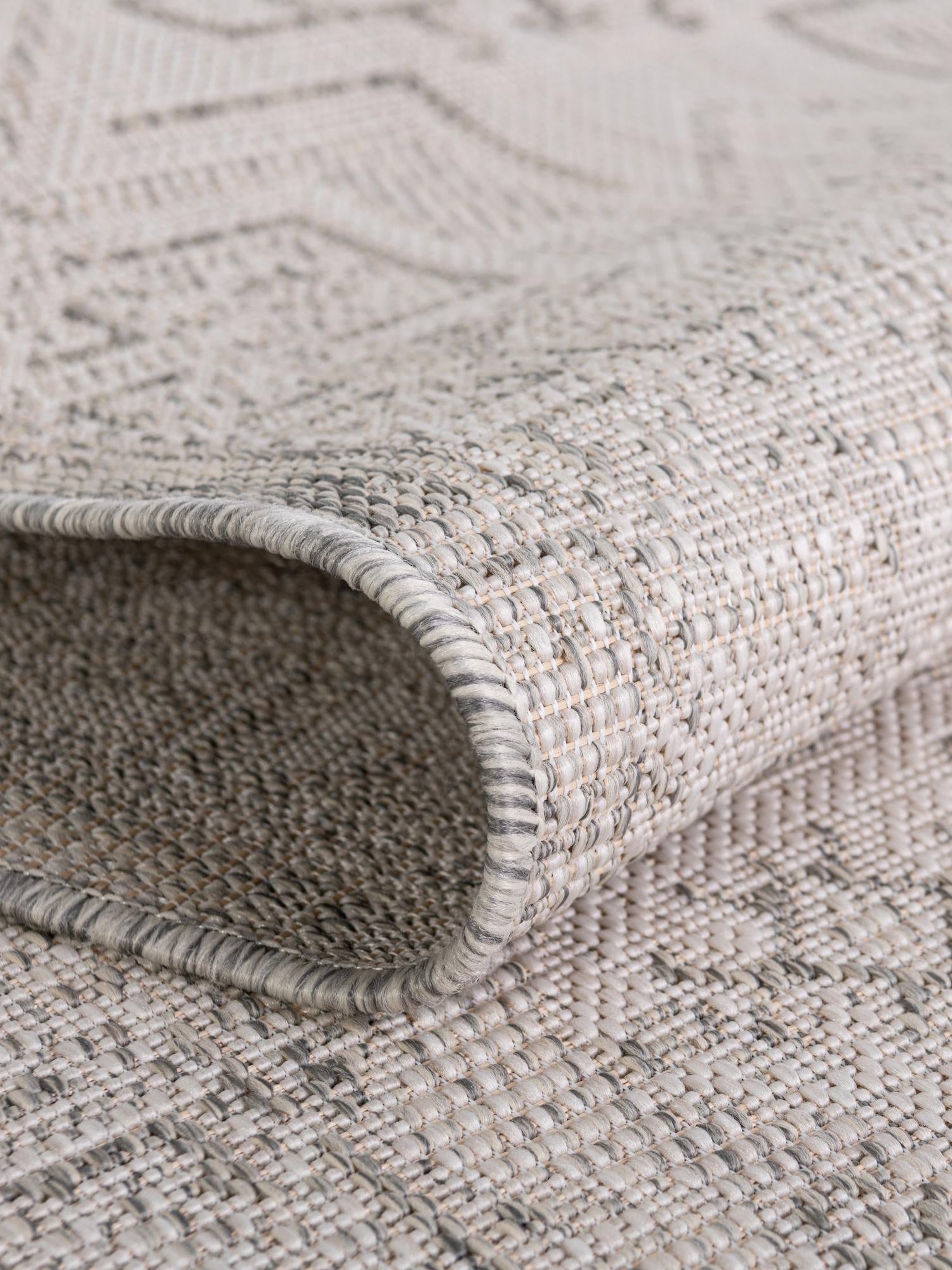 Light Gray 9' x 12' Outdoor Aztec Rectangle Area Rug Weather Resistant for Patio, Deck, Terrace, Balcony, Porch 100% Polypropylene Traditional Carpet Mat for Sale at Rug Engine