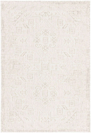 Light Gray 4' 1 x 6' 1 Outdoor Aztec Rectangle Rug