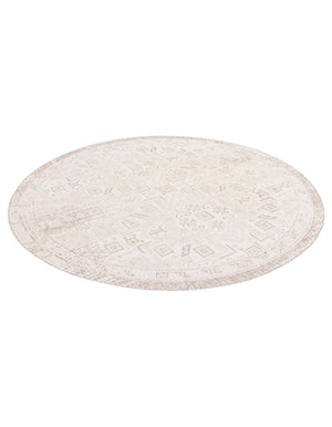 Light Gray 10' x 10' Outdoor Aztec Round Area Rug Weather Resistant for Patio, Deck, Terrace, Balcony, Porch 100% Polypropylene Traditional Carpet Mat for Sale at Rug Engine