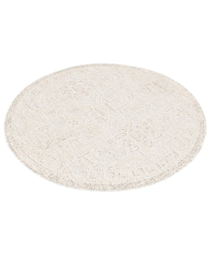 Light Gray 4' 1 x 4' 1 Outdoor Aztec Round Area Rug Weather Resistant for Patio, Deck, Terrace, Balcony, Porch 100% Polypropylene Traditional Carpet Mat for Sale at Rug Engine