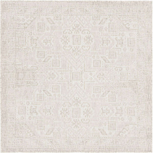Light Gray 5' 3 x 5' 3 Outdoor Aztec Square Area Rug Weather Resistant for Patio, Deck, Terrace, Balcony, Porch 100% Polypropylene Traditional Carpet Mat for Sale at Rug Engine