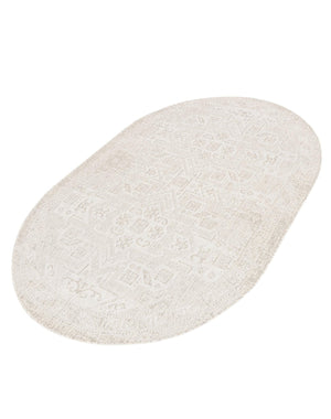 Light Gray 5' 3 x 8' Outdoor Aztec Oval Area Rug Weather Resistant for Patio, Deck, Terrace, Balcony, Porch 100% Polypropylene Traditional Carpet Mat for Sale at Rug Engine