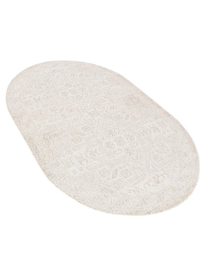 Light Gray 5' 3 x 8' Outdoor Aztec Oval Area Rug Weather Resistant for Patio, Deck, Terrace, Balcony, Porch 100% Polypropylene Traditional Carpet Mat for Sale at Rug Engine