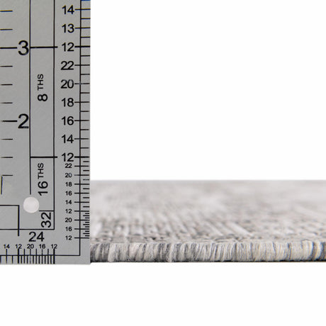 Light Gray 5' 3 x 5' 3 Outdoor Aztec Octagon Area Rug Weather Resistant for Patio, Deck, Terrace, Balcony, Porch 100% Polypropylene Traditional Carpet Mat for Sale at Rug Engine
