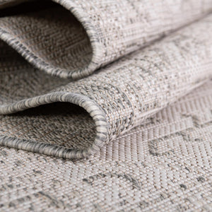 Light Gray 5' 3 x 5' 3 Outdoor Aztec Octagon Area Rug Weather Resistant for Patio, Deck, Terrace, Balcony, Porch 100% Polypropylene Traditional Carpet Mat for Sale at Rug Engine