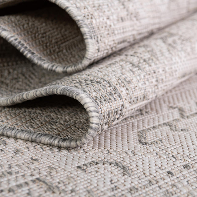 Light Gray 5' 3 x 5' 3 Outdoor Aztec Octagon Area Rug Weather Resistant for Patio, Deck, Terrace, Balcony, Porch 100% Polypropylene Traditional Carpet Mat for Sale at Rug Engine
