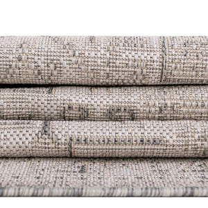 Light Gray 5' 3 x 5' 3 Outdoor Aztec Octagon Area Rug Weather Resistant for Patio, Deck, Terrace, Balcony, Porch 100% Polypropylene Traditional Carpet Mat for Sale at Rug Engine