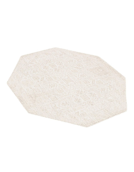Light Gray 5' 3 x 5' 3 Outdoor Aztec Octagon Area Rug Weather Resistant for Patio, Deck, Terrace, Balcony, Porch 100% Polypropylene Traditional Carpet Mat for Sale at Rug Engine