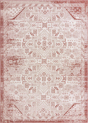 Rust Red 10' x 14' 1 Outdoor Aztec Rectangle Area Rug Weather Resistant for Patio, Deck, Terrace, Balcony, Porch 100% Polypropylene Traditional Carpet Mat for Sale at Rug Engine