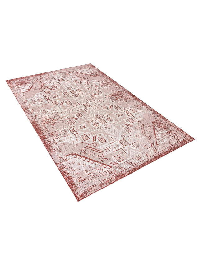 Rust Red 9' x 12' Outdoor Aztec Rectangle Area Rug Weather Resistant for Patio, Deck, Terrace, Balcony, Porch 100% Polypropylene Traditional Carpet Mat for Sale at Rug Engine