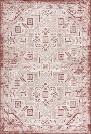 Rust Red 6' 1 x 9' Outdoor Aztec Rectangle Area Rug Weather Resistant for Patio, Deck, Terrace, Balcony, Porch 100% Polypropylene Traditional Carpet Mat for Sale at Rug Engine