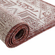 Rust Red 2' x 3' 1 Outdoor Aztec Rectangle Area Rug Weather Resistant for Patio, Deck, Terrace, Balcony, Porch 100% Polypropylene Traditional Carpet Mat for Sale at Rug Engine