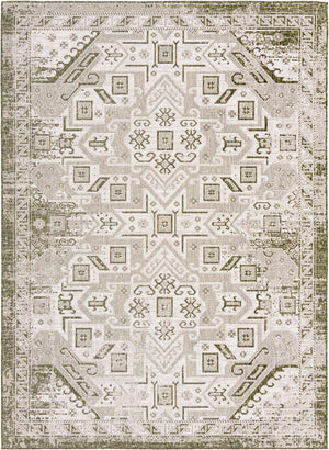 Green 7' 10 x 11' Outdoor Aztec Rectangle Area Rug Weather Resistant for Patio, Deck, Terrace, Balcony, Porch 100% Polypropylene Traditional Carpet Mat for Sale at Rug Engine