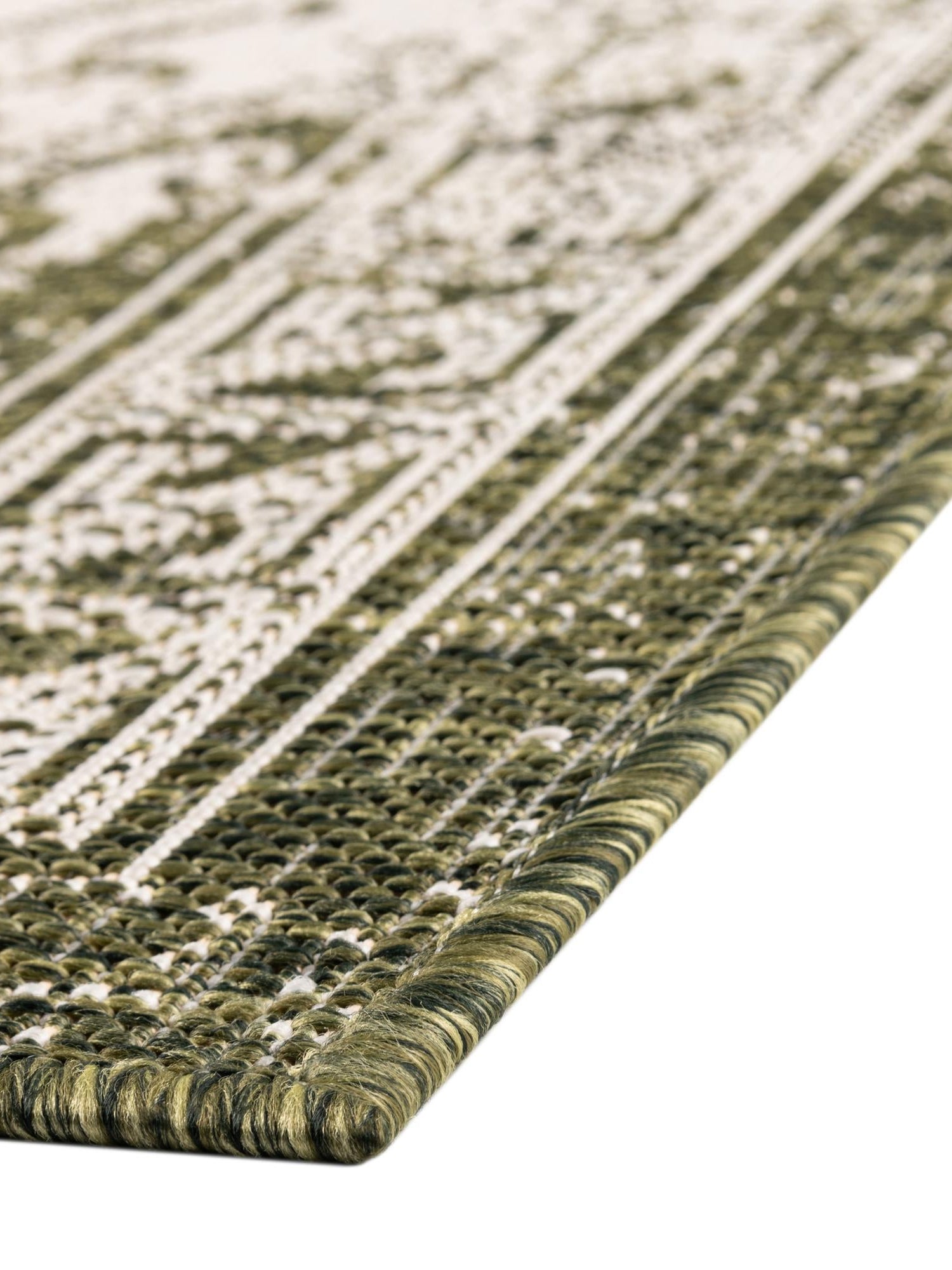 Green 10' x 13' 1 Outdoor Aztec Rectangle Area Rug Weather Resistant for Patio, Deck, Terrace, Balcony, Porch 100% Polypropylene Traditional Carpet Mat for Sale at Rug Engine
