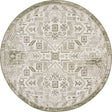 Green 7' 10 x 7' 10 Outdoor Aztec Round Area Rug Weather Resistant for Patio, Deck, Terrace, Balcony, Porch 100% Polypropylene Traditional Carpet Mat for Sale at Rug Engine